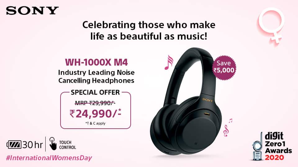 Sony India introduces Wome Day's special offer on Headphones, Earphones, BT Speakers, Soundbar and Party Speakers_TechnoSports.co.in
