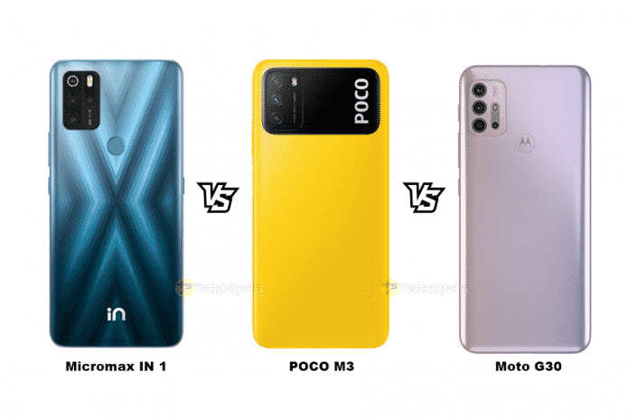 Micromax IN 1 vs Poco M3 vs Moto G30: Which is the Best Budget Phone under Rs.11,000?