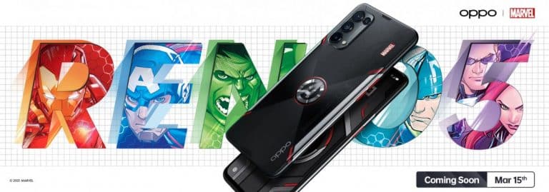 Oppo unveils Marvel Edition of the Reno5 4G