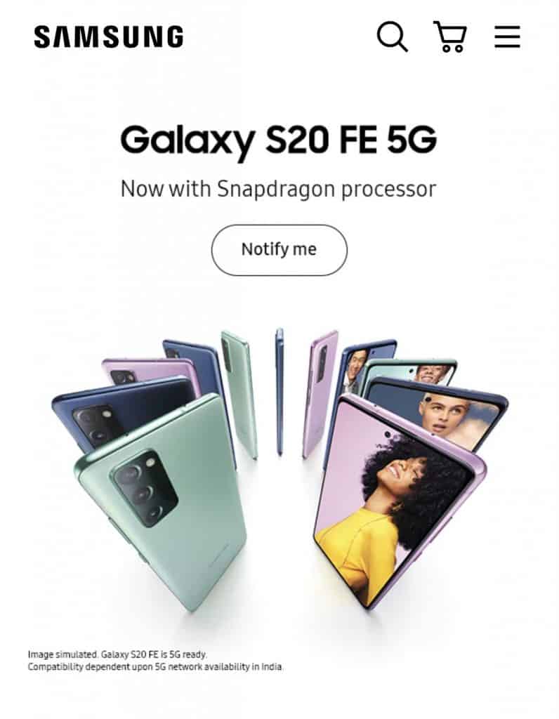 image 119 Samsung Galaxy S20 FE 5G will launch in India with Snapdragon 865 SoC