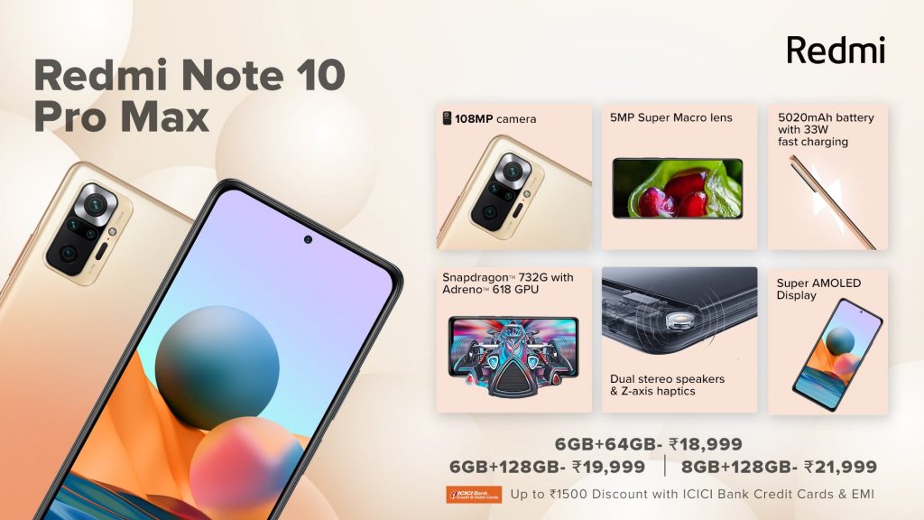 image 12 Redmi Note 10, Note 10 Pro, and Note 10 Pro Max launched in India: Specifications, Features, Price, Availability, and Offers