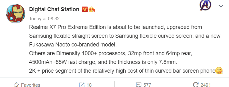 image 29 Realme X7 Pro Extreme Edition has been Confirmed Officially