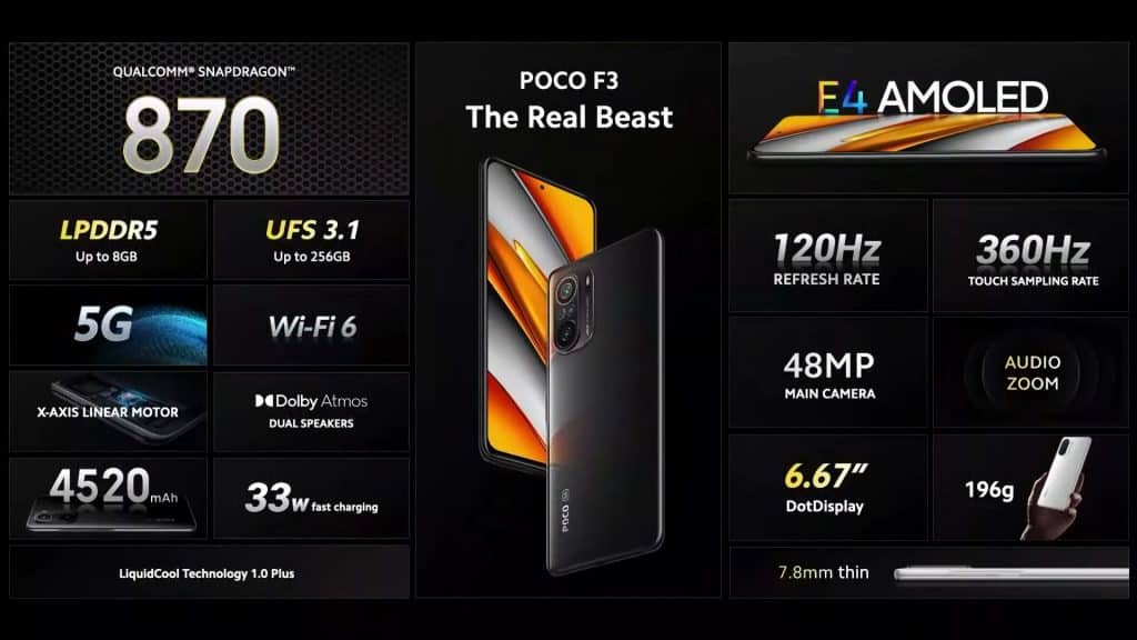 image 89 POCO F3 5G launched globally with Snapdragon 870 starting at €299