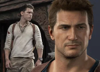 A mistake made by Tom Holand while playing the role of Nathan Drake in The Uncharted Film