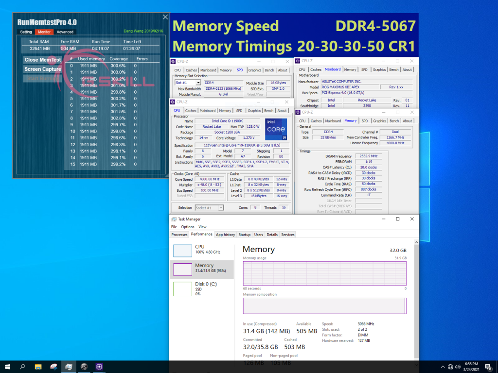 04 ddr4 5066 c20 16gbx2 G.Skill releases high-performing RAM kits for the new Intel Z590 platform
