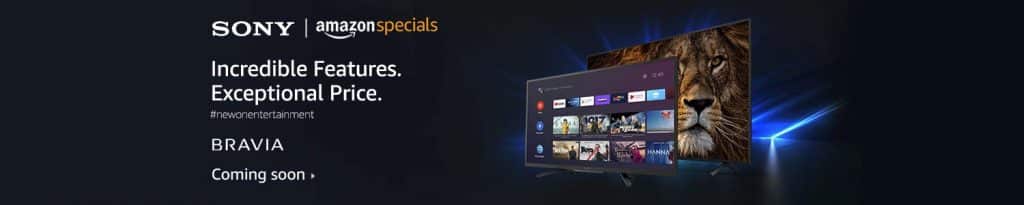 Sony Bravia X80AJ, X74, and W820 Android TVs launching on Amazon India