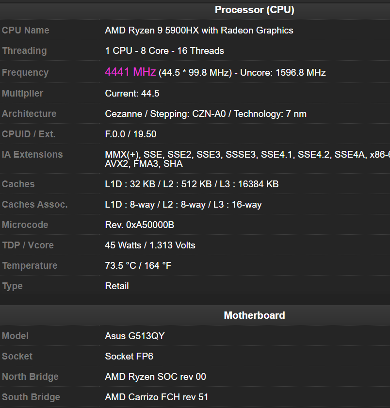 ASUS ROG STRIX G15 laptop with Ryzen 9 5900HX & Radeon RX 6800M GPU spotted
