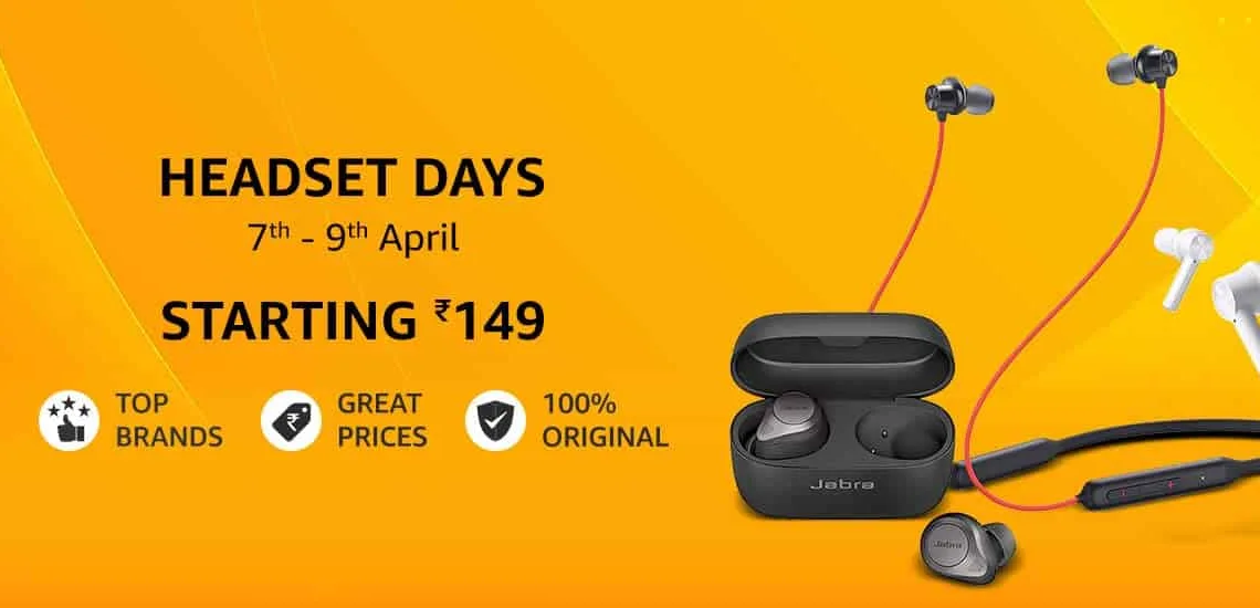 Amazon Headset Days offering great pricing on top Brand products, starting from Rs.149 only_TechnoSports.co.in