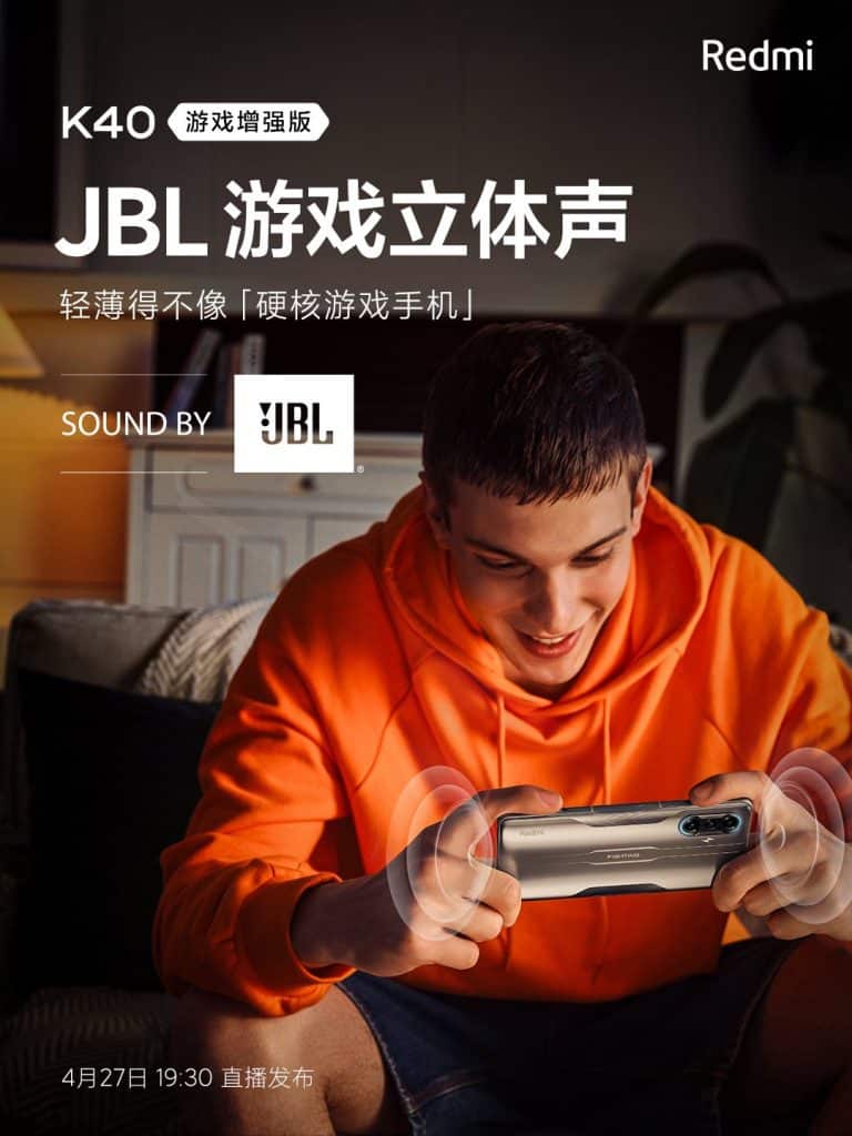 Ez4P3 3UUAgtTix Redmi K40 Game Enhanced Edition: Sound by 'JBL' Stereo Speakers
