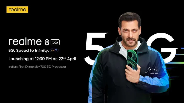 Realme 8 5G launching in India on April 22