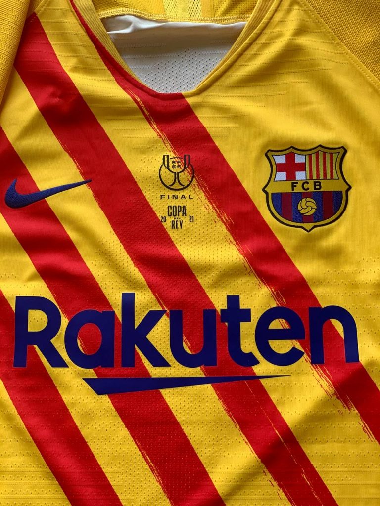 FC Barcelona will wear a Catalan-inspired shirt for Copa del Rey final