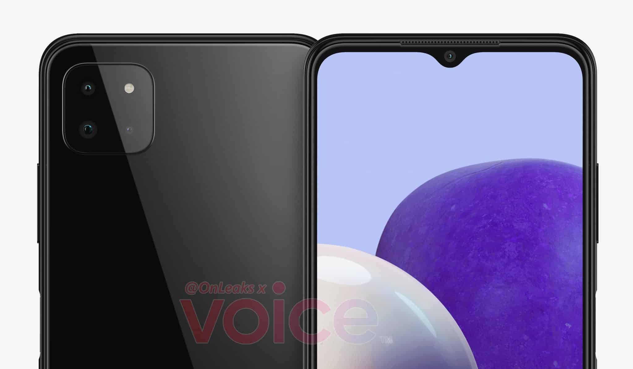 EzlV4QjVgAMcnGg Samsung Galaxy A22 5G appeared in renders and Geekbench