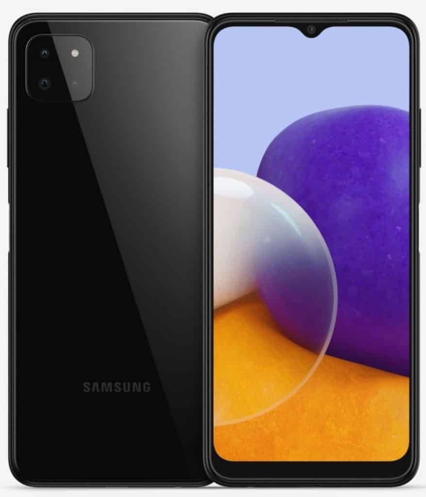 Ezluhn9VcAAhfAI Samsung Galaxy A22 5G appeared in renders and Geekbench