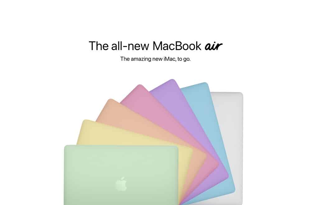 MacBook Air Concept M1 iMac 3 The New M1 MacBook Air concept design takes cues from the refreshed iMac