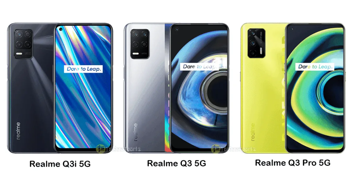 Realme Q3i, Realme Q3 5G, and Realme Q3 Pro launched in China
