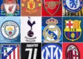 TOPSHOT - (COMBO) This combination of file pictures made on April 19, 2021, shows the logos of the following European football clubs: (top, L-R) Liverpool on May 30, 2019 in Madrid; Manchester United on July 5, 2013 in Manchester; Arsenal on March 2, 2019 in London; Chelsea on March 13, 2020 in London; (middle, L-R) Manchester City on April 10, 2021 in Manchester; Tottenham Hotspur on March 2, 2019 in London; Real Madrid on May 20, 2014 in Lisbon; Barcelona on September 28, 2016 in Moenchengladbach; (bottom, L-R) Atletico Madrid on May 20, 2014 in Lisbon; Juventus on May 26, 2019 in Genoa; Inter Milan on April 7, 2021 in Milan; and AC Milan on September 10, 2006 in Milan. - Plans for a breakaway Super League announced by twelve of European football's most powerful clubs plunged European football into an unprecedented crisis on April 19, 2021, with threats of legal action and possible bans for players, as the UEFA president called it a "spit in the face" for supporters. Six Premier League teams -- Liverpool, Manchester United, Arsenal, Chelsea, Manchester City and Tottenham Hotspur -- joined forces with Spanish giants Real Madrid, Barcelona and Atletico Madrid and Italian trio Juventus, Inter Milan and AC Milan to launch the planned competition. (Photo by AFP) (Photo by PIERRE-PHILIPPE MARCOU,PAUL ELLIS,DANIEL LEAL-OLIVAS,ISABEL INFANTES,TIM KEETON,JOSE MANUEL RIBEIRO,ODD ANDERSEN,MARCO BERTORELLO,ISABELLA BONOTTO,PACO SERINELLI/AFP via Getty Images)