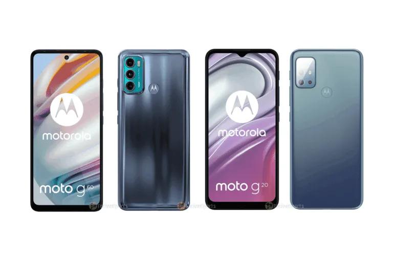 Moto G60 and Moto G20 official renders leaked ahead of launch