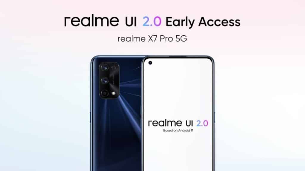 Realme declares the early access program of Realme UI 2.0 for Realme X7 Pro 5G