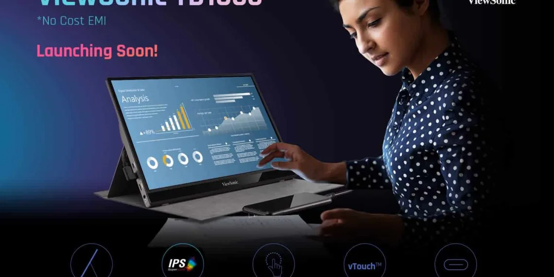 Viewsonic TD1655 16-inch Touch Portable Monitor launching soon in India