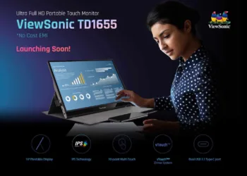 Viewsonic TD1655 16-inch Touch Portable Monitor launching soon in India