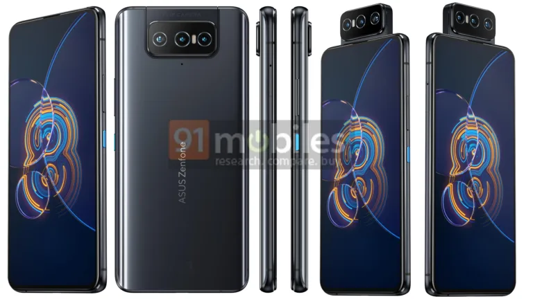 ASUS Zenfone 8 and Zenfone 8 Flip full specs and renders leaked ahead of May 12 launch