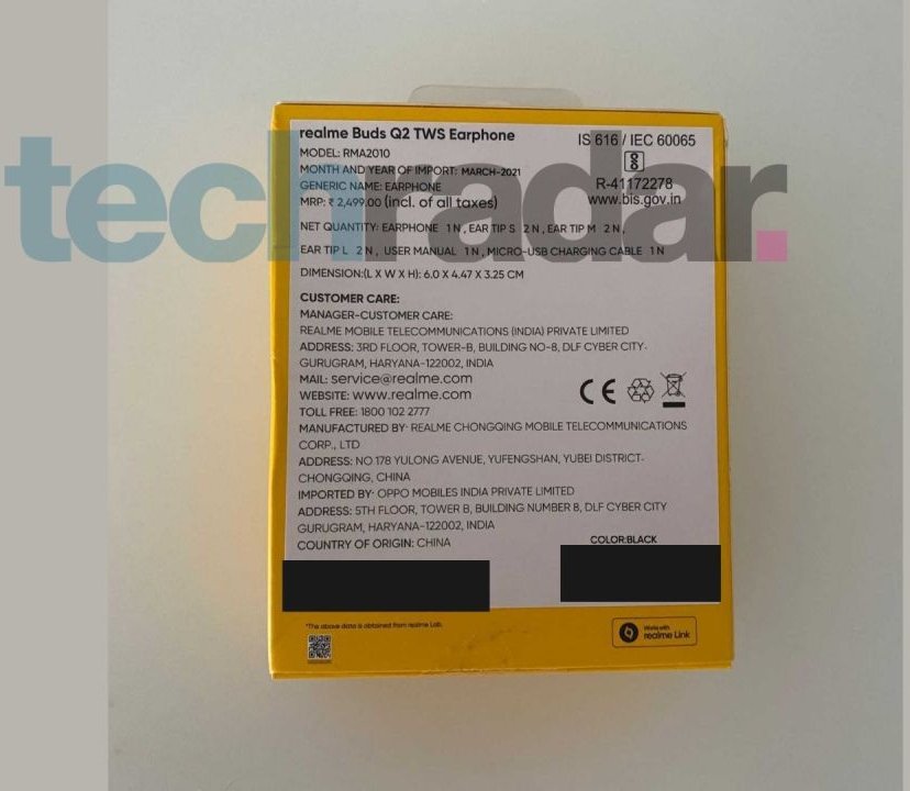 E0ylG8SVkAg4Iqe Realme Buds Q2 Indian Price Leaked via Retail Box