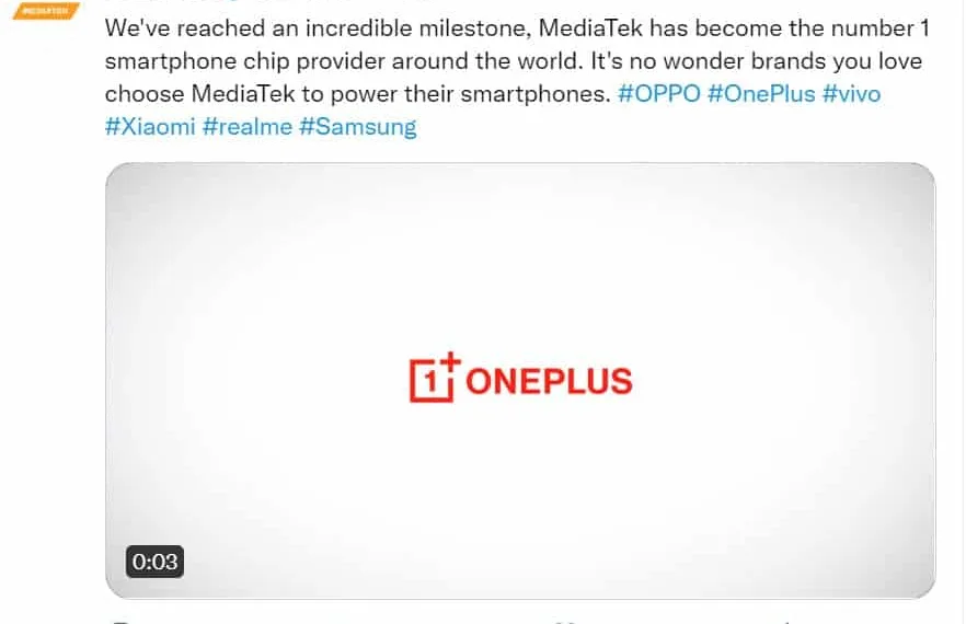 OnePlus smartphone tipped to launch a with Dimensity 1200