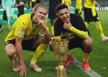 RB Leipzig 1-4 Borussia Dortmund; Sancho and Haaland brace bags 5th Pokal title