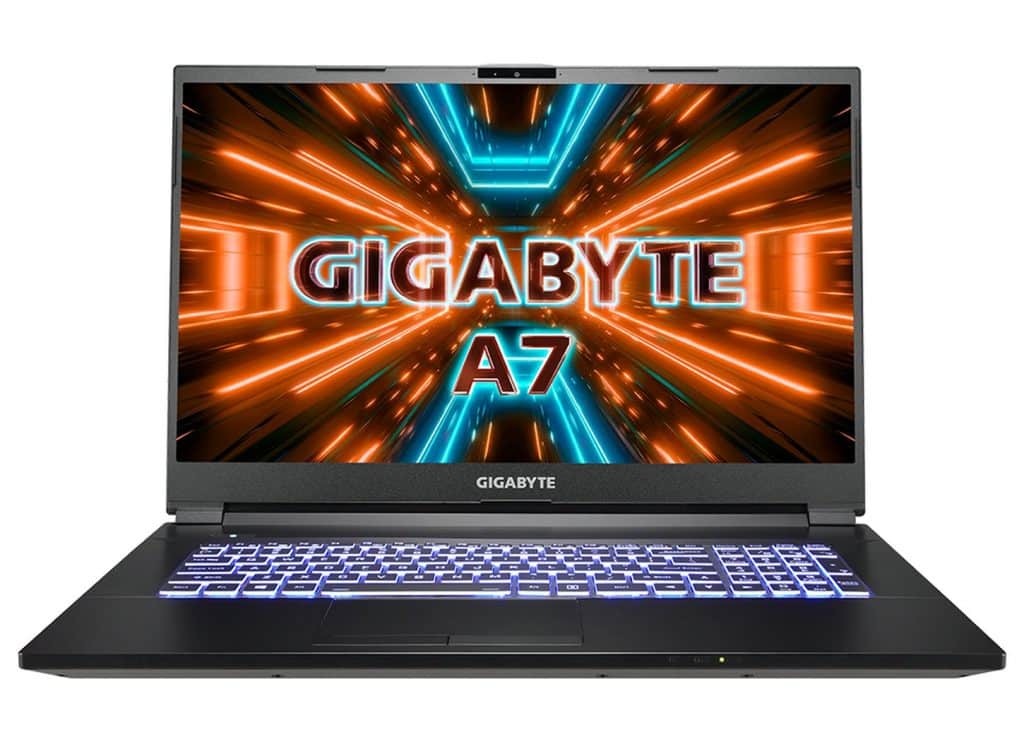 Gigbyte A7 X1 Ryzen5900HX RTX3070 2 Meet GIGABYTE's first mid-end Gaming Laptop with Ryzen 5000H series processor and RTX 30 series GPU