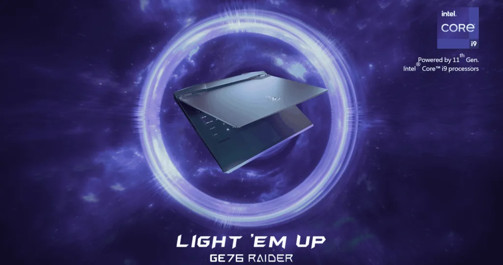 MSI powers its latest range of GE76, GS, GP, GL gaming laptops with Intel's 11th Generation Tiger Lake-H CPUs