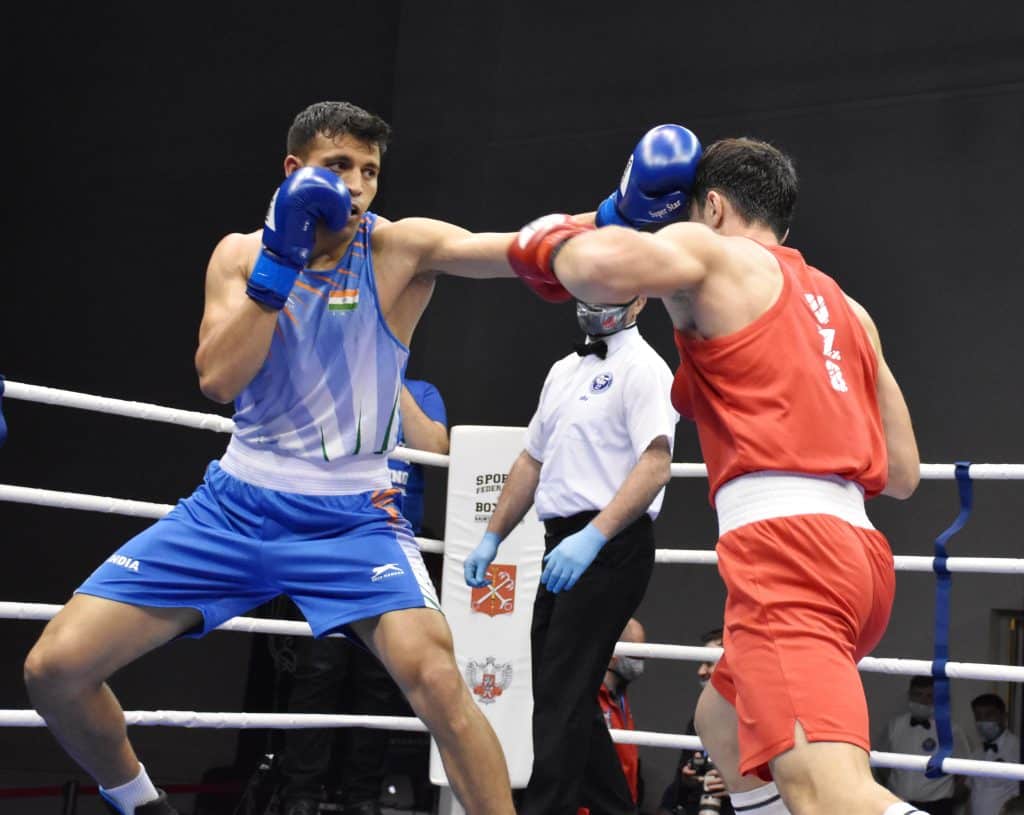 One step away from a medal, four Indians in action on Day 2 at the 2021 Asian Boxing Championships