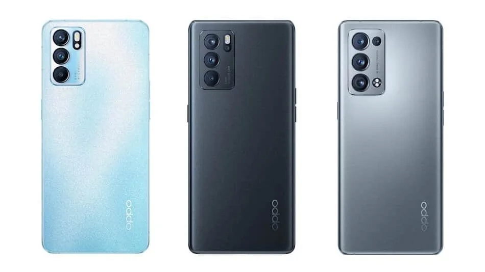 OPPO Reno 6, Reno 6 Pro, Reno 6 Pro+ launched in China