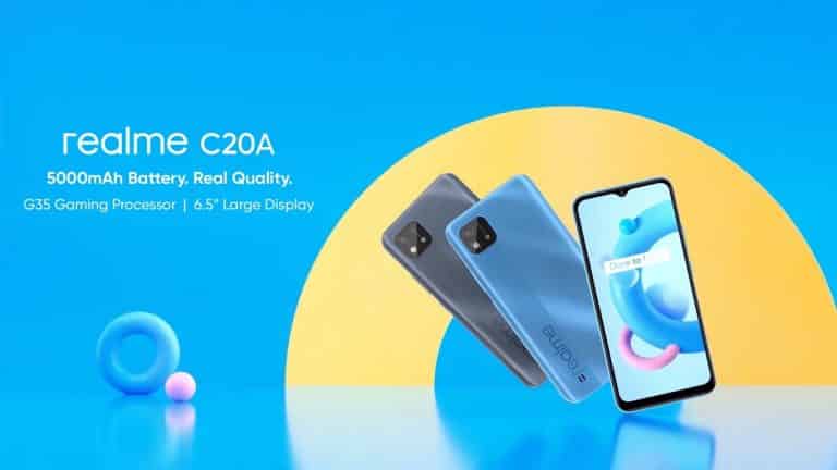 Realme C20A with MediaTek Helio G35 launched as rebranded Realme C20