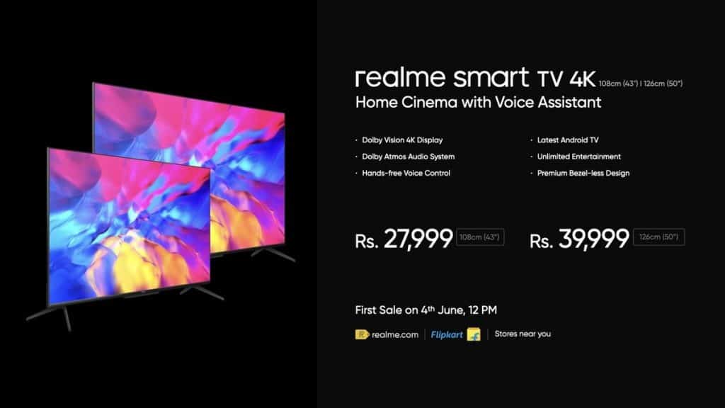 gsmarena 019 Realme Smart TV 4K launched with MediaTek chipset in India