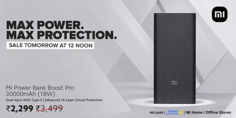 Xiaomi Mi Power Bank Boost Pro 30,000mAh is on sale from 21 May