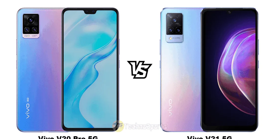 Vivo V20 Pro 5G vs Vivo V21 5G: Specs, Features and Price Comparison