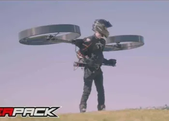 Flying Backpack named CopterPack takes its first flight in Australia