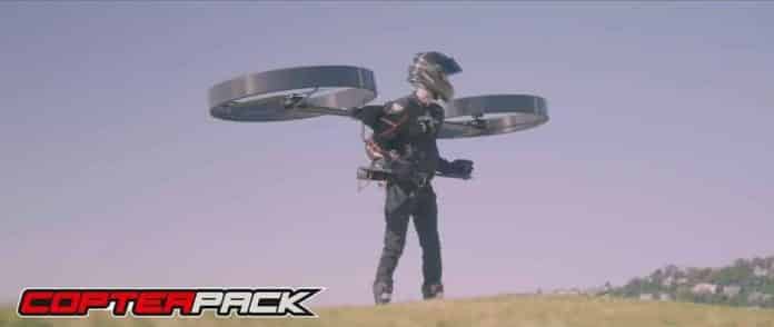 Flying Backpack named CopterPack takes its first flight in Australia Flying Backpack named CopterPack takes its first flight in Australia