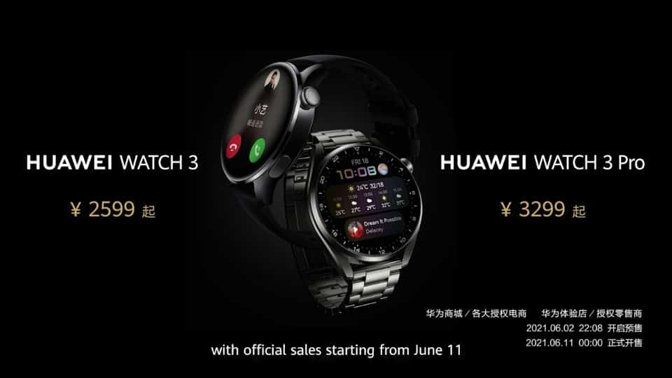 E24V0KUUcAkssjn Everything you need to know about the Huawei Watch 3 and Watch 3 Pro featuring HarmonyOS