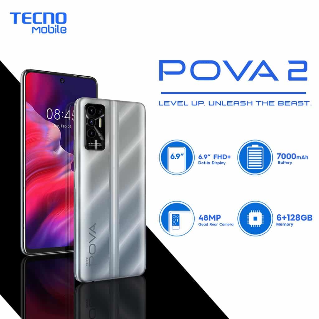 Tecno POVA 2 Launched in the Philippines: Price and Specifications