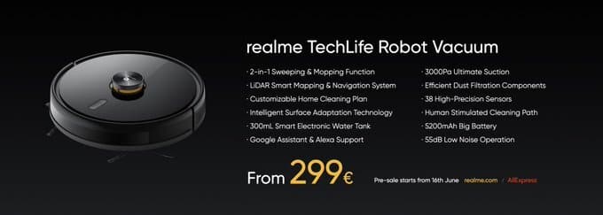 E37SjqaUcAEj N Realme TechLife launches robot vacuum cleaner
