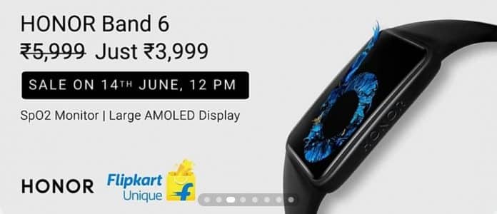 Honor Band 6 launches in India for 3,999 INR($55) Honor Band 6 launches in India for 3,999 INR($55)