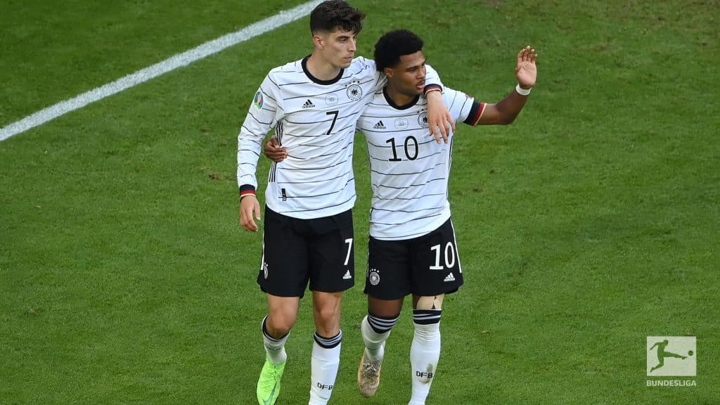 E4Q2EUuXEhavertzgnabryA48u5N Germany thrash Portugal 4-2 to keep qualification hopes alive