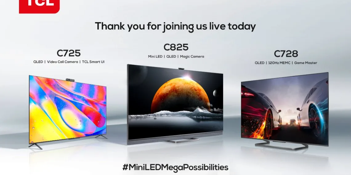 TCL brings Mini LED C825 and QLED C725 Android TVs to the Indian market
