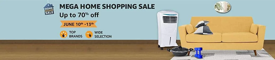 Amazon India announces ‘Mega Home Shopping Sale’ from 10th to 13th June