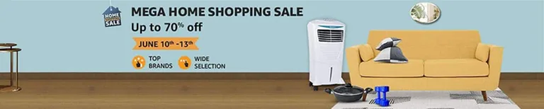 Amazon India announces ‘Mega Home Shopping Sale’ from 10th to 13th June