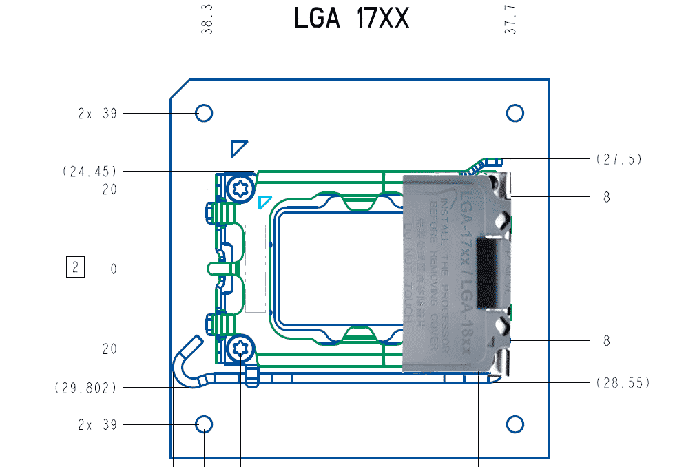 New designs and details about the LGA 1700 and 1800 model leak out