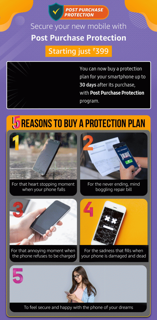 Amazon India brings new Post Purchase Protection for your smartphone with Acko for just ₹ 399