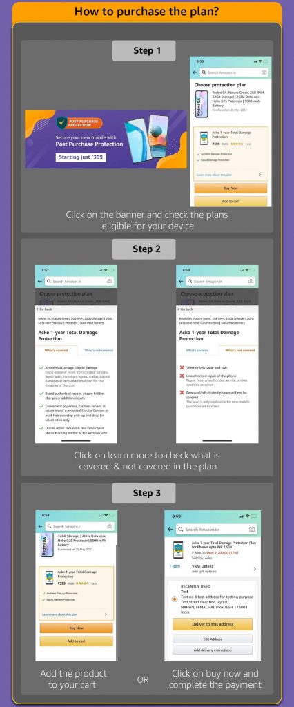 Amazon India brings new Post Purchase Protection for your smartphone with Acko for just ₹ 399