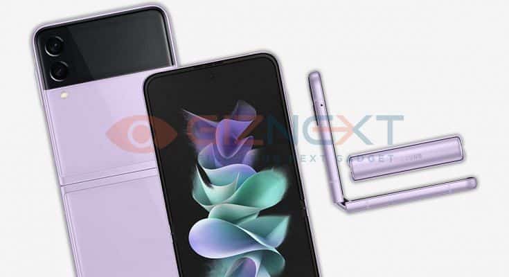 Purple Slide 04 735x400 1 Samsung Galaxy Z Flip3 renders appear in new color variants